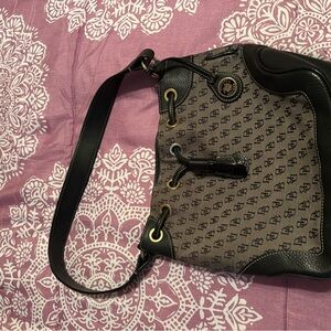 Dooney & Bourke Black and Gray Shoulder Bag